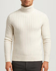 Helvano | Schmaler Merinowoll-Rollkragenpullover für Herren