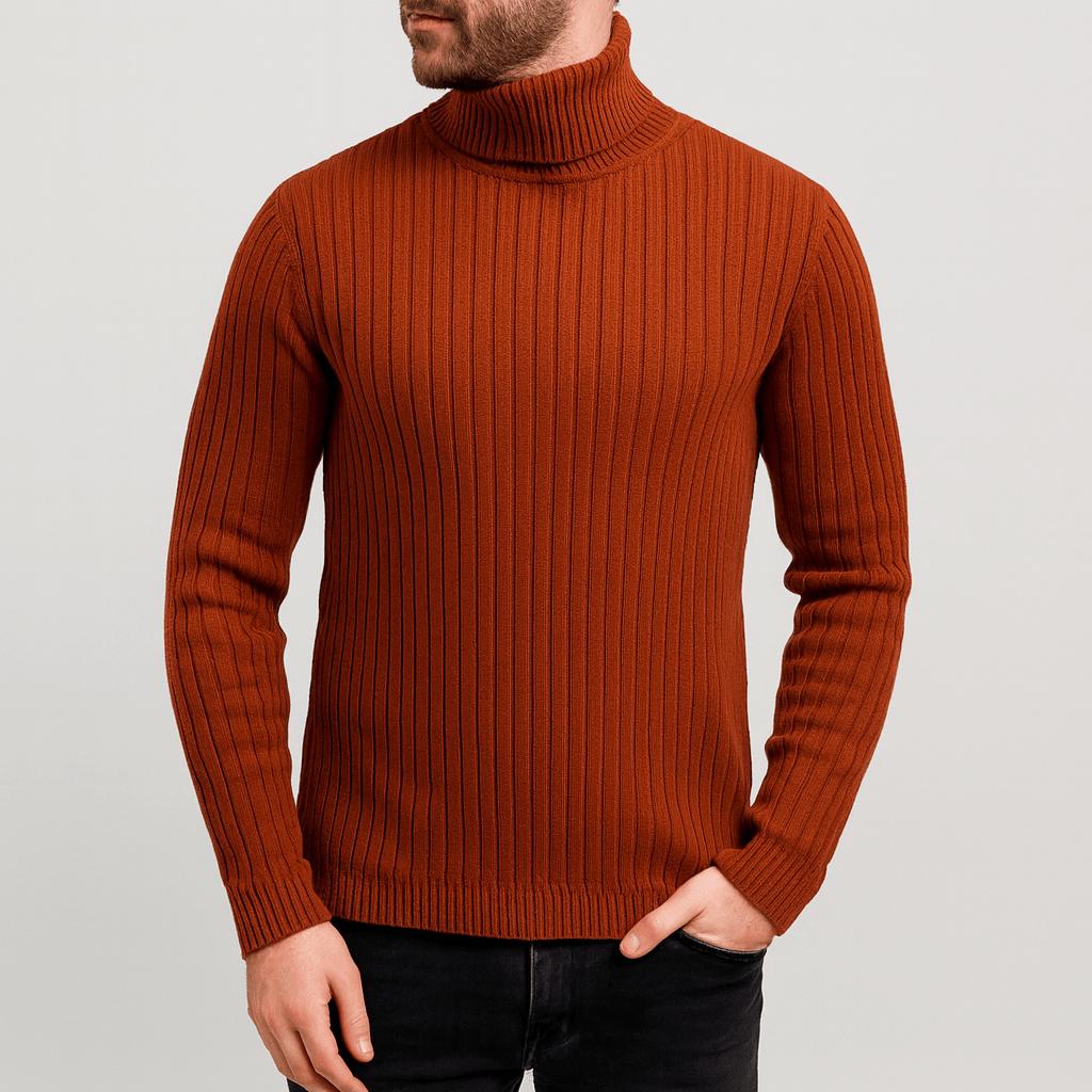 Helvano | Schmaler Merinowoll-Rollkragenpullover für Herren