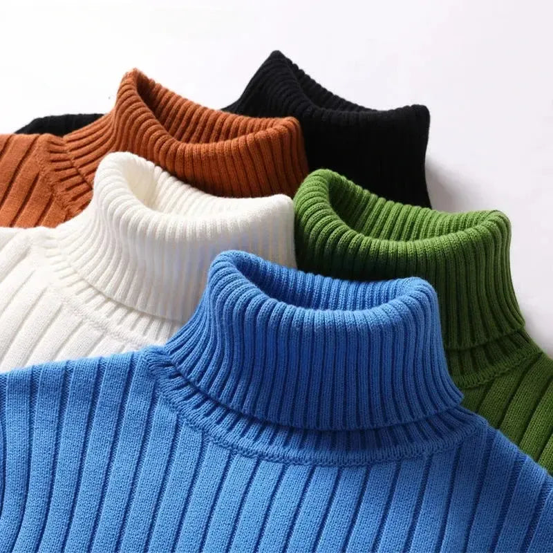 Helvano | Schmaler Merinowoll-Rollkragenpullover für Herren