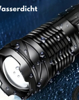 Helvano | Militär-Taschenlampe LED USB-Aufladbar