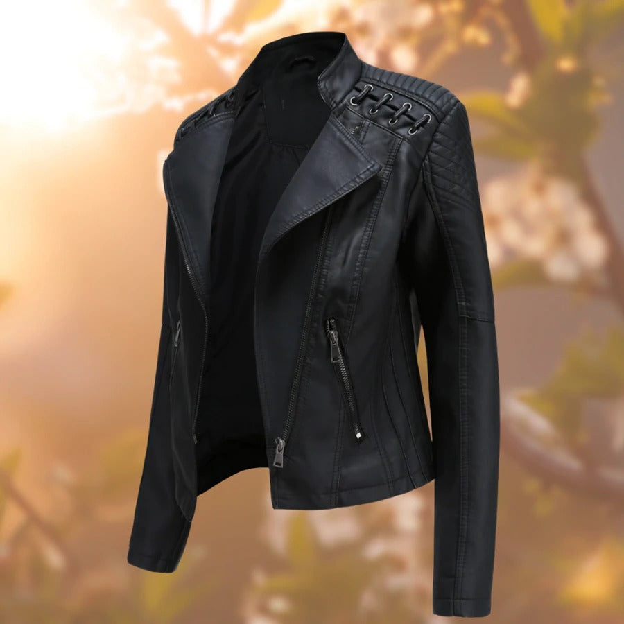 Helvano | Damen Jacke in Lederoptik