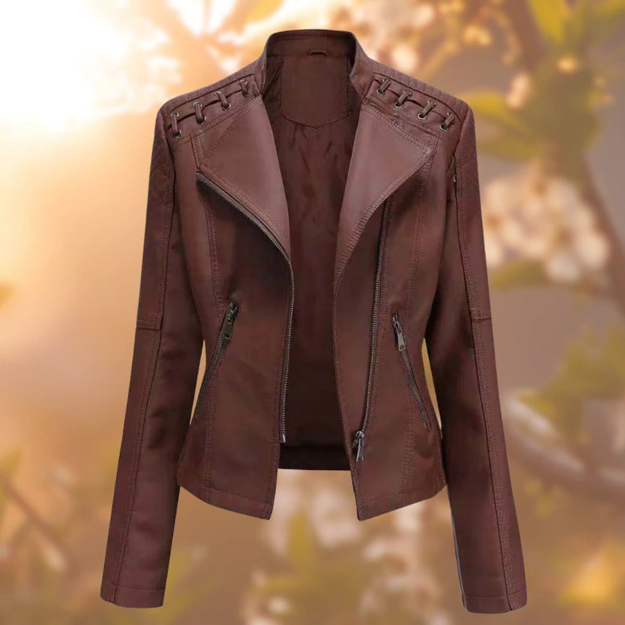 Helvano | Damen Jacke in Lederoptik