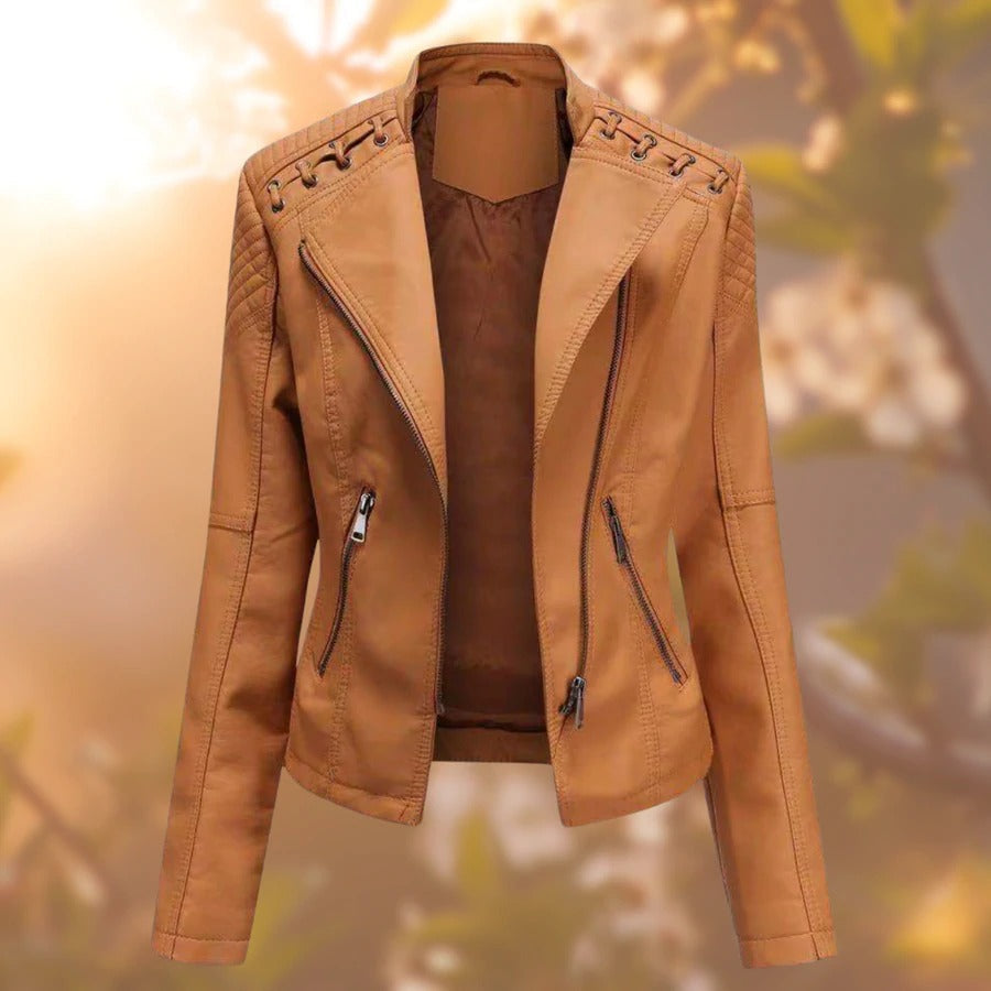 Helvano | Damen Jacke in Lederoptik