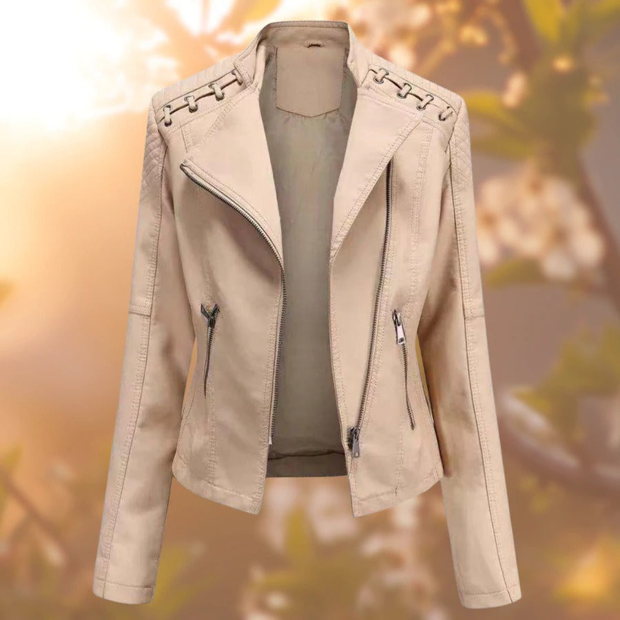 Helvano | Damen Jacke in Lederoptik