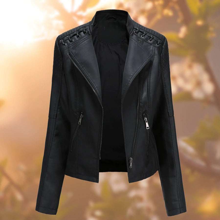 Helvano | Damen Jacke in Lederoptik