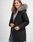 Helvano | Damen Parka mit Fellkapuze und Fleecefutter