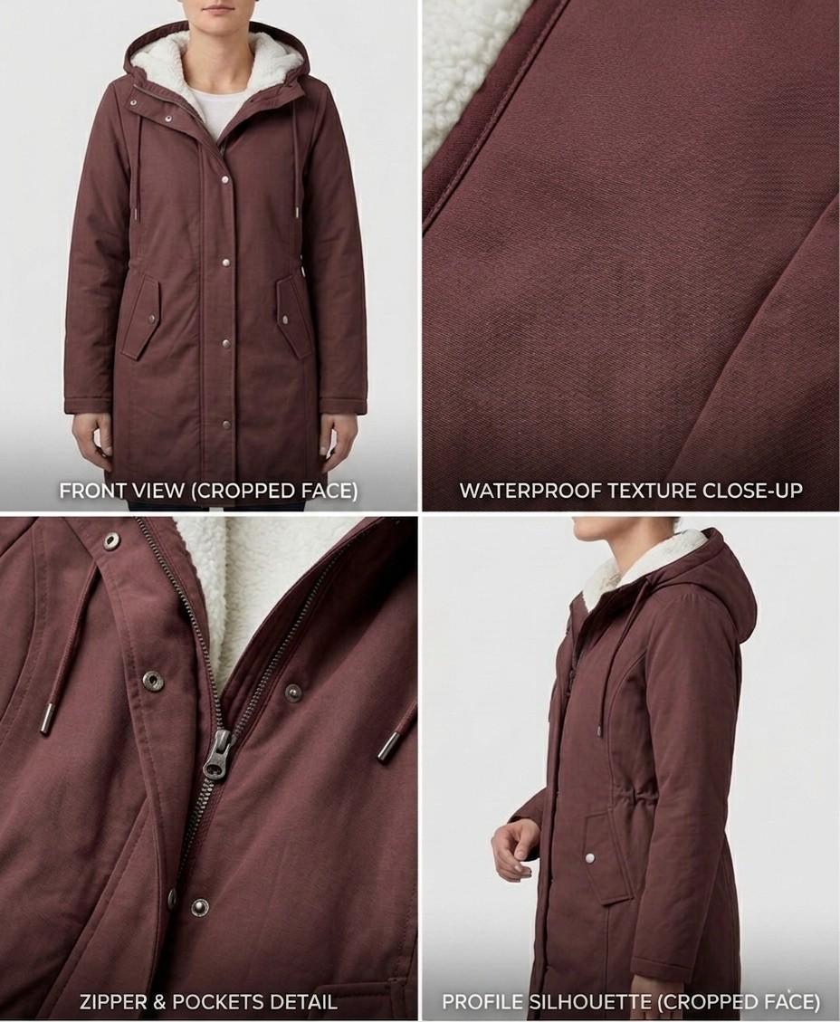 Helvano | Fleece-gefütterte Winterparka für Damen