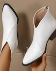 Helvano | Damen Leder-Stiefeletten mit Plateauabsatz