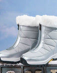 Helvano | Gefütterte Schnürstiefel mit Reissverschluss für Damen