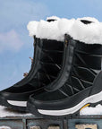 Helvano | Gefütterte Schnürstiefel mit Reissverschluss für Damen