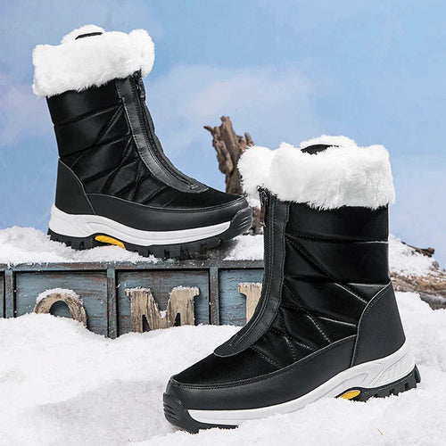 Helvano | Gefütterte Schnürstiefel mit Reissverschluss für Damen