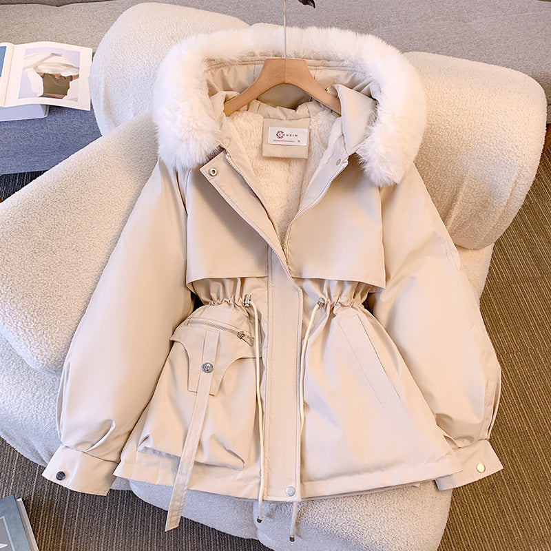 Helvano | Winterjacke mit Kapuze und Kunstpelz für Damen