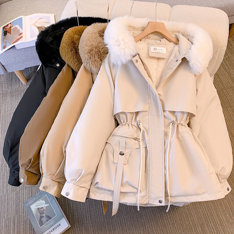 Helvano | Winterjacke mit Kapuze und Kunstpelz für Damen