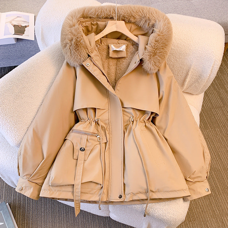 Helvano | Winterjacke mit Kapuze und Kunstpelz für Damen