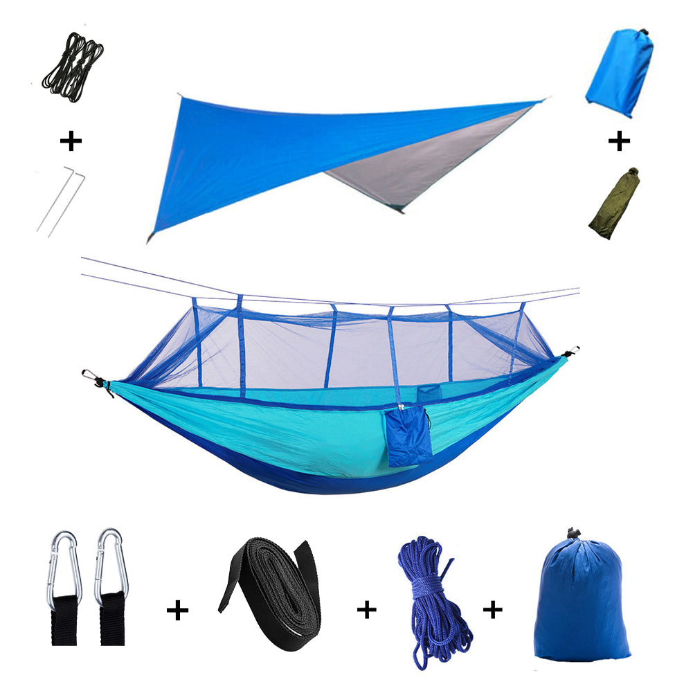 Helvano | Camping-Hängematte für 2 Personen mit Moskitonetz
