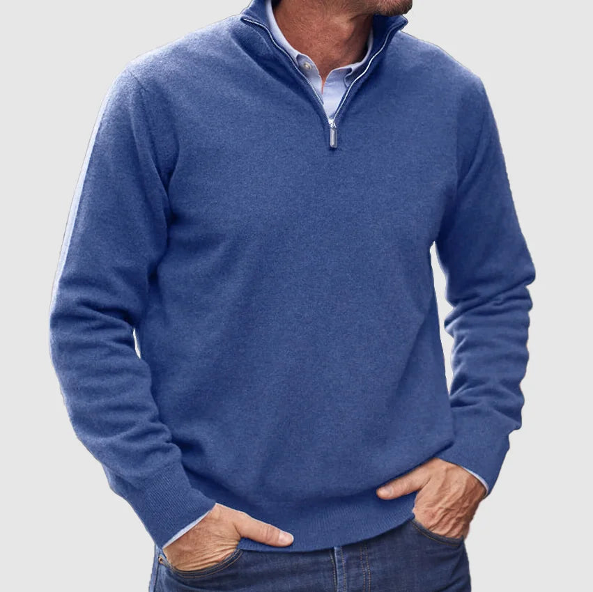 Helvano | Herren Troyer-Pullover mit Zip