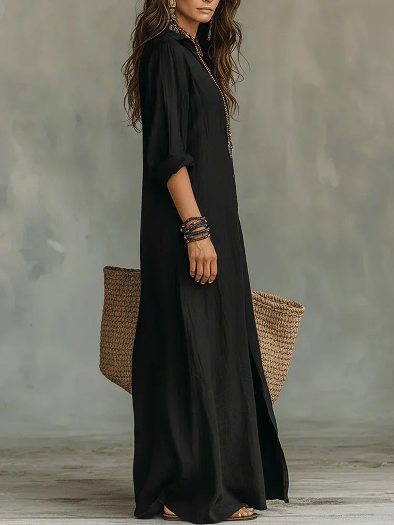Helvano | Fliessendes Maxikleid für Damen