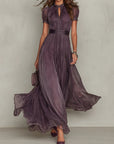 Helvano | Vintage-Sommerkleid für Damen in Violett
