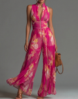 Helvano | Blumen-Jumpsuit mit weitem Bein für Damen