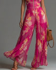 Helvano | Blumen-Jumpsuit mit weitem Bein für Damen