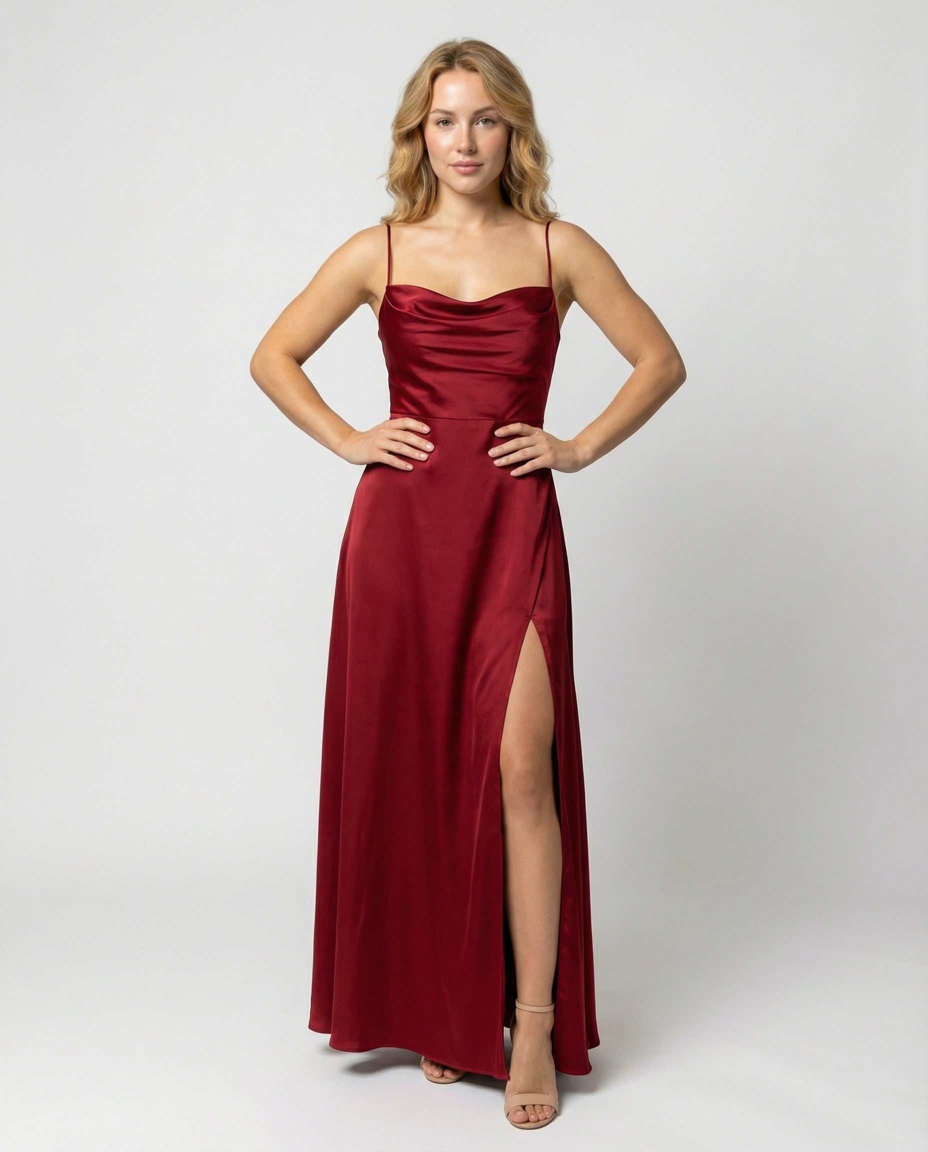 Helvano | Elegantes Seiden-Maxikleid für Damen