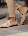 Helvano | Wildleder-Loafer für Damen mit Trensen-Detail