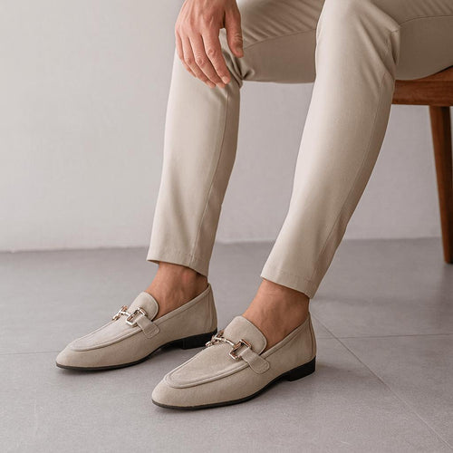Helvano | Wildleder-Loafer für Damen mit Trensen-Detail