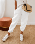 Helvano | Lockere Leinenhose für Damen