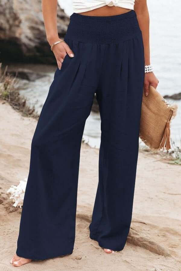 Helvano | Weite Baumwollhose für Damen