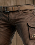 Helvano | Gefütterte Cargohose für Herren in Dunkelbraun
