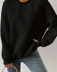 Helvano | Zopfstrick-Sweatshirt für Damen