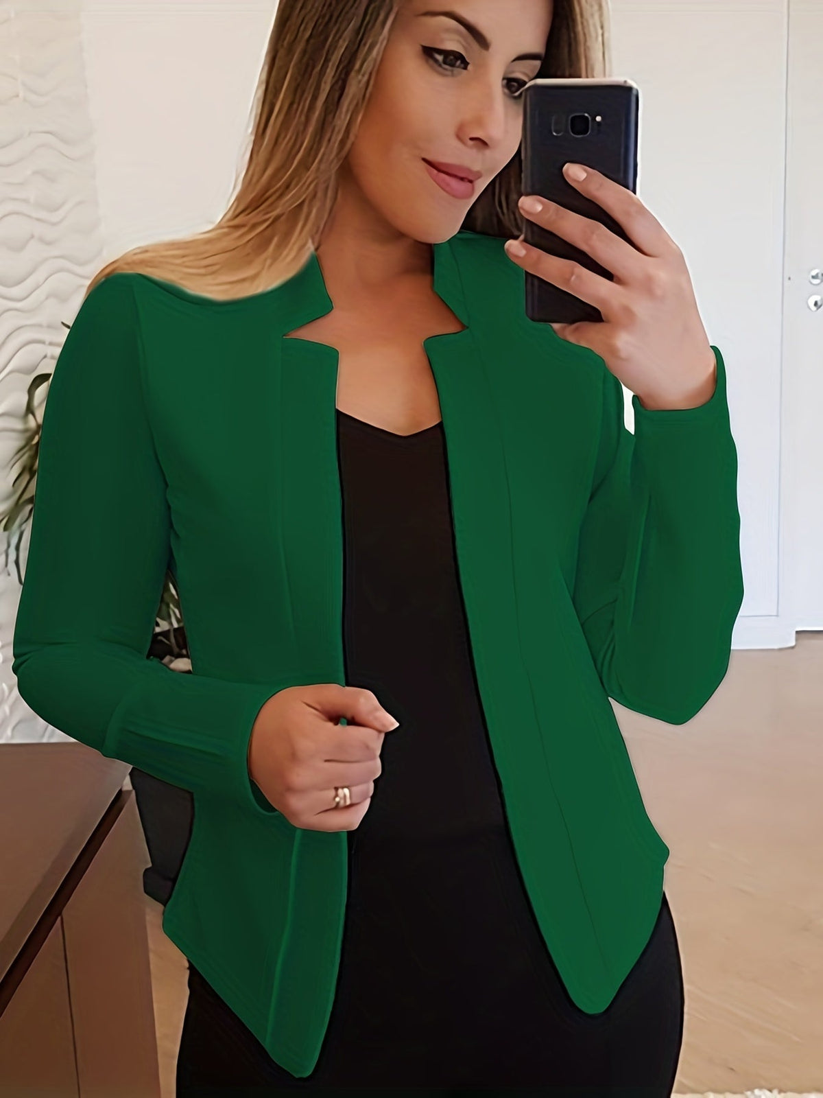 Helvano | Taillierter Damen-Blazer ohne Verschluss
