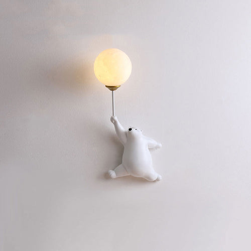 Helvano | Bären-Wandlampe mit Ballon fürs Kinderzimmer