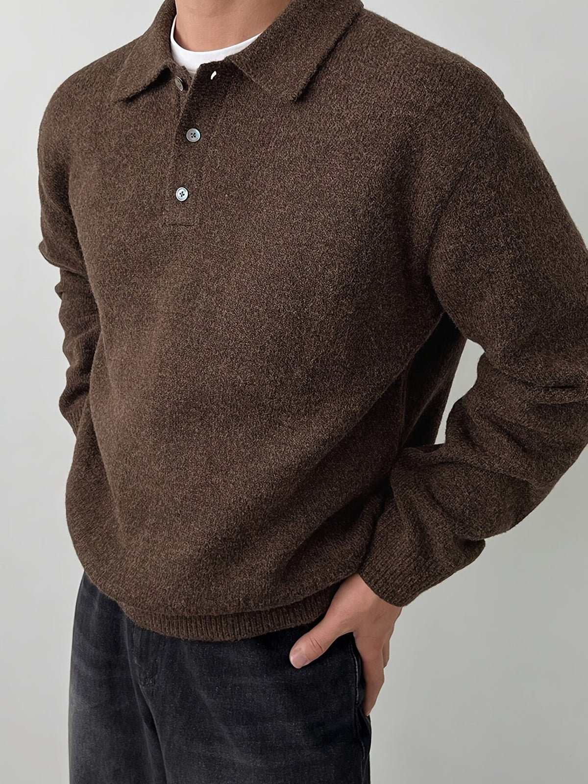 Helvano | Strickpullover mit Polokragen für Herren