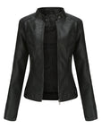 Helvano | Bikerjacke mit Stehkragen für Damen