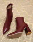 Helvano | Spitze Damen-Stiefeletten mit Blockabsatz