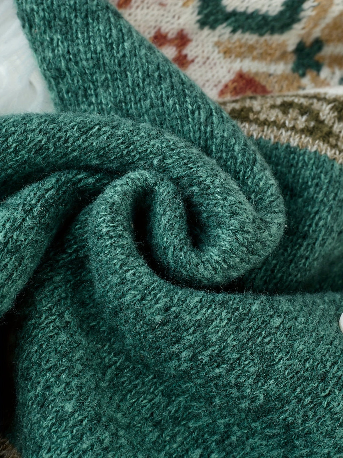 Helvano | Gemusterte Herren-Strickjacke mit Knopfleiste
