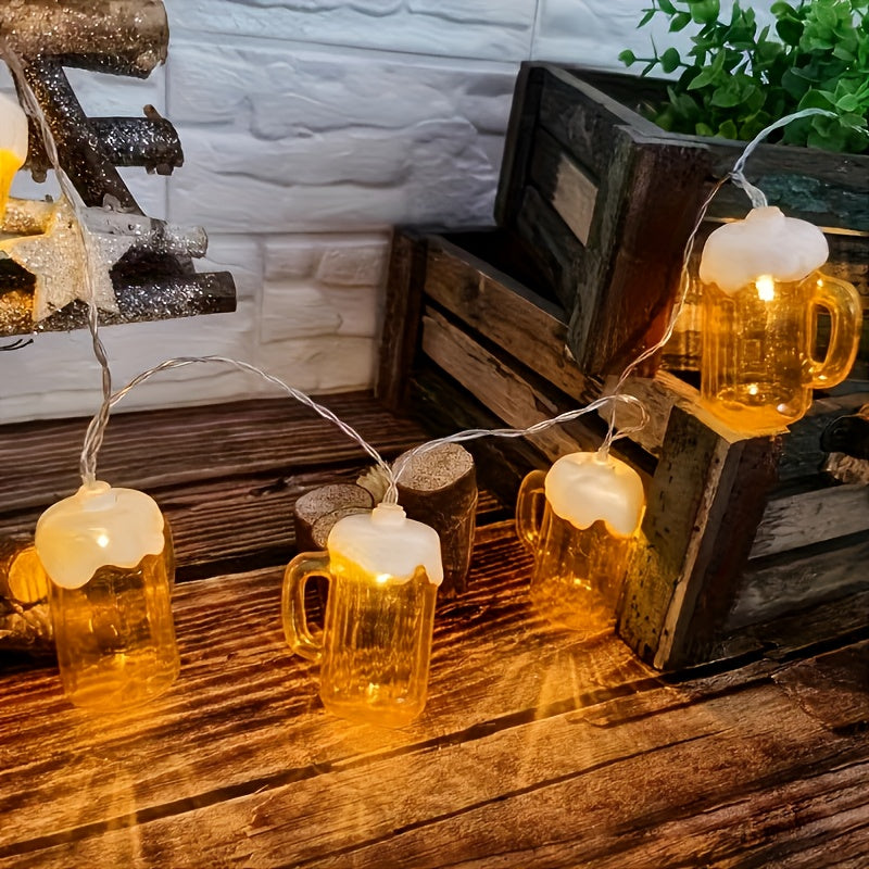 Helvano | LED Bierkrug Lichterkette 2er-Set