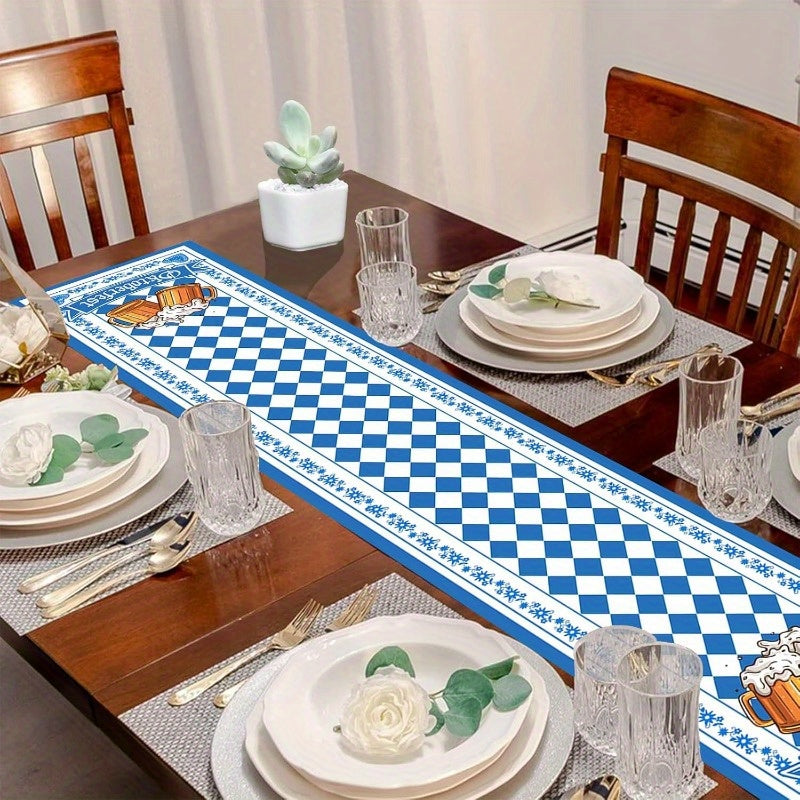 Helvano | Tischläufer mit Rautenmuster für Oktoberfest