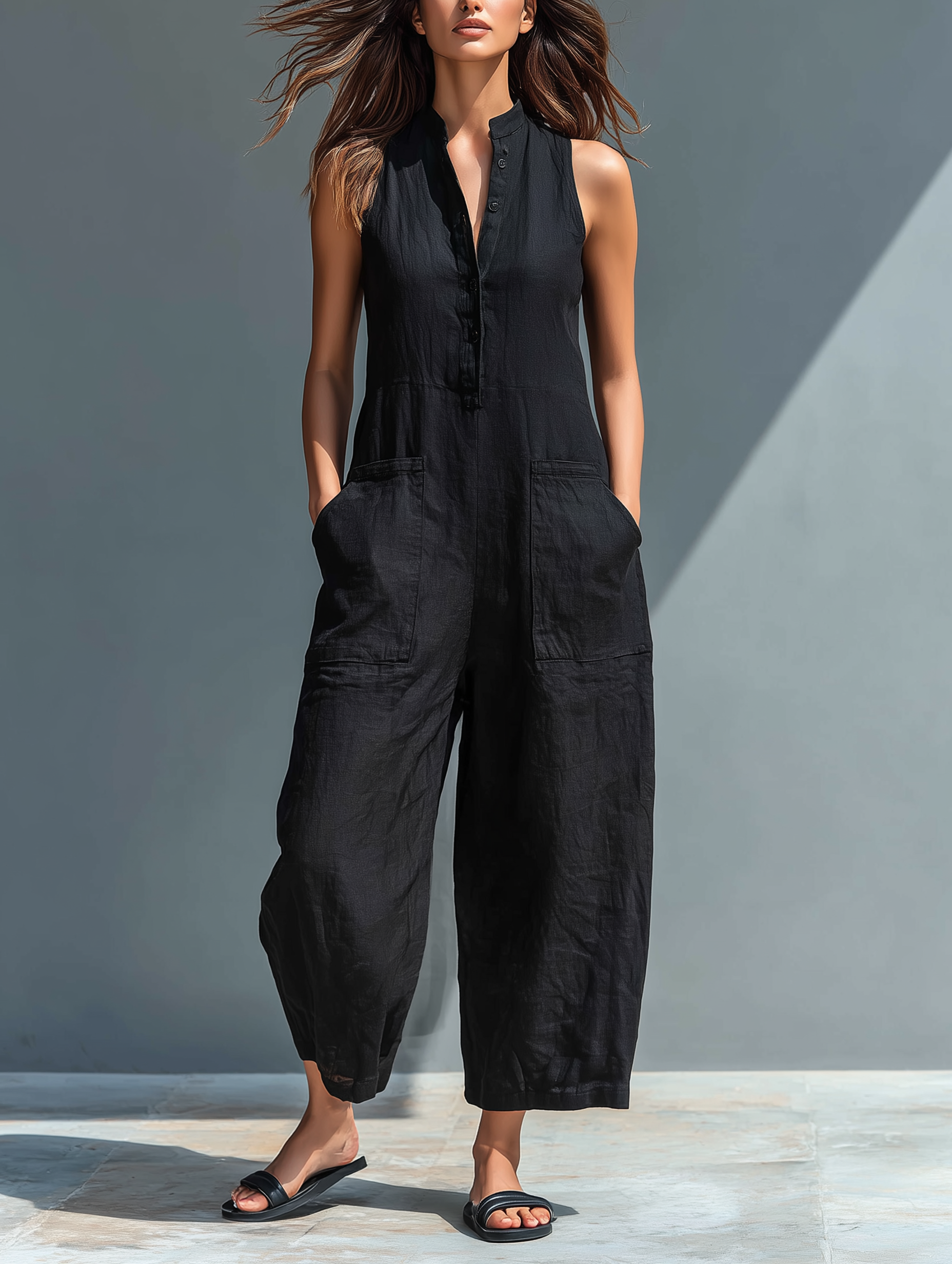 Helvano | Ärmelloser Jumpsuit für Damen
