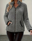 Helvano | Kuschelige Damen-Jacke mit Reissverschluss