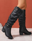 Helvano | Slouch-Stiefel mit Schnalle für Damen