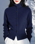 Helvano | Strickjacke mit Stehkragen für Damen
