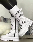 Helvano | Stiefel mit Reissverschluss und Schnallen für Damen