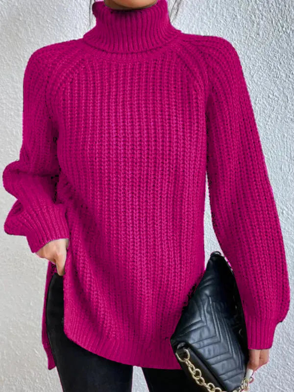Helvano | Rollkragenpullover mit Raglanärmeln für Damen