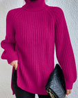 Helvano | Rollkragenpullover mit Raglanärmeln für Damen