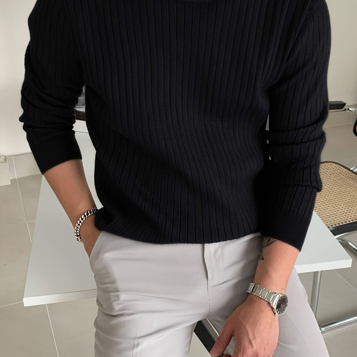 Helvano | Viskose-Strickpullover für Herren