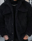 Helvano | Gestreifte Strickjacke für Herren