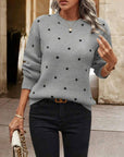 Helvano | Damen-Strickpullover mit Punkten