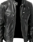 Helvano | Moto-Jacke mit Stehkragen für Herren